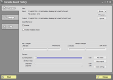 Karaoke Sound Tools 3 window